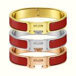 Klassikaline H-t&auml;hega k&auml;ev&otilde;ru, Erinevad v&auml;rvid emailitud k&auml;ev&otilde;ru, 18k k&auml;ev&otilde;ru 2025 Inner diameter 19CM gold red