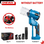 ONEVAN 2in1 Harjadeta Elektriline &Otilde;hupuhur 35000 RPM Turbo Puhurventilaator K&auml;eshoitav Lehtede ja Tolmu Puhumise T&ouml;&ouml;riist Makita 18V Aku Pin-ile Without battery