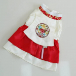 KOREA palee Hanbok koerariided{punane,tumesinine) XL-Navy