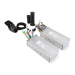 36V 48V 1000W Elektrijalgratta Kahe mootori kontroller 886 Poolk&auml;epide LCD-ekraaniga Komplekt white
