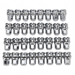 32 tk M14x1.5 rattapoldid HCPZ 1012 A Avatud otsaga HEX 21mm Kroom Duplex Spline Tuuner rattapoldid