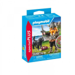 Figurine miniature - PLAYMOBIL - 71755 - Viking avec chien - Accessoires inclus - D&eacute;tails soign&eacute;s puhas