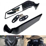 for Kawasaki ZX14R ZX12R ZZR600 ZZR1200 ZZR1400 Motorcycle wind wing sports car rotating large field of view rearview mirror C