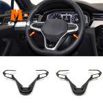 Carbon VW Volkswagen Variant Polo Golf Passat Taigo Teramont Atlas Taigun Multivan auto roolil&uuml;liti deko raam Carbon fiber
