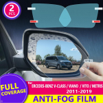 for Mercedes Benz Vito V-Class Viano Valente Metris Rearview Mirror Film HD Anti-Fog Rainproof Auto Mirror Sticker Accessories Round 95mm x 95mm