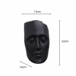 Vaikk&auml;sit&ouml;&ouml; Kuldne Mask Abstraktne N&auml;okuju Portree Skulptuur Suletud Silmad Dekoratiivsed Figuriinid Kodukaunistuse Aksessuaarid must