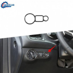 Car Head light lamp Switch Trim Cover For Dodge Challenger&Charger Carbon Fiber