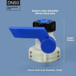 DN40/50/80 62/75/100mm Paagi Liblikklapp IBC Konteinermahuti Tote Paagi Liblik&uuml;hendusklapp Plastikust Vee &Auml;ravoolu Adapter