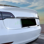 For Tesla Model 3 2018 - Trunk tailgate rear logo trim Tailgate bright strip rear trim sticker Auto decorate Retrofit A