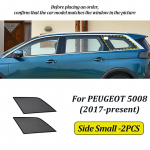 LINNUNU For peugeot 5008 2017-2025 Magenetic Car Sunshade Windshield Curtain Side Window Sun Shade UV Protection accessories Side Small-2PCS