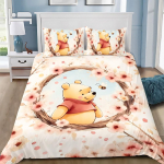 Winnie Puhhi tekikott padjap&uuml;&uuml;r T&auml;iskasvanu Poiss T&uuml;druk Voodipesukomplekt Magamistoa Kaunistus Laste Kingitus &Uuml;heinimese Kaheinimese Suur 228x228cm-3pcs