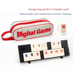 Rummy Cube m&auml;ng 4 alusega, 106 Rummy Cube m&auml;ngukomplekt kaasaskantava kohvriga, Rummy plaadid Reisiset perele Klassikalised lauam&auml;ngud