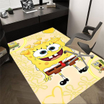 1tk SpongeBob SquarePants libisemisvastane pol&uuml;ester p&otilde;randamatt kontorisse.Magamistoas 100cm by 120cm yellow