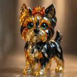 V&otilde;lskristallist Loomaskulptuur L&auml;bipaistvast Klaasist Koer Kass &Ouml;&ouml;kull Kotkas Leopard Figuriin Kuju Kodu Kontori Laua Kaunistus Ornament