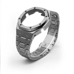 GA2100 GA-B2100 Modifikatsioonikomplekt 316L Metallkorpus ja Rihmad Casio G-sHOCK 5611 GA-2110 Royal Oak Style Terasest Korpus Rihm Modifikatsiooniks &Uuml;mberehituskomplekt GA2100 2110 B2100 gray