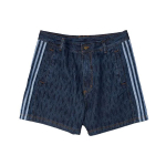 Adidas Originals X Ivy Park Prinditud Denim-l&uuml;hikesed p&uuml;ksid Unisex l&uuml;hikesed p&uuml;ksid Sinine H61702 24