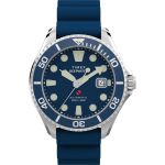 TIMEX Deepwater Meridian 200 Automaatne 20 ATM Veekindel Safiirsinine Kell, Vastupidav, Klaas, Tihvtid, TW2Y39900, Meeste [Ehtne] sinine