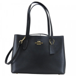 Used COACH Tote Bag F73277 leather black Shoulder