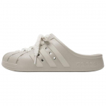 Adidas ADILETTE CLOGS Slip Resistant Closed Toe Slippers Unisex Gray JQ2118 40&frac12;