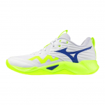 Mizuno WAVE MOMENTUM PRO Nahast V&otilde;rkpallijalatsid Unisex Valge Roheline V1GA254039 45