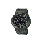 CASIO YOUTH Kollektsioon Kvartsmehhanismiga Vaigust Rihmaga Kell Meeste Kellad Must T&auml;hik GA-700CM-3A Army Green Strap