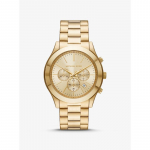 Michael Kors Suur Slim Runway Kuldse Tooniga K&auml;ekell MK8909 kuld