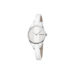Calvin Klein Rebel Series K&auml;ekell Kvartsmehhanism Nahkrihm 29 mm H&otilde;bedane sihver Naiste kellad K8P231L6 Silver Dial
