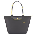 Longchamp Le Pliage Club 31 Kangast Suure Mahutavusega Ostukott Naiste K&auml;ekotid Metallik-Hall 1899619300 Basic Set (Bag)