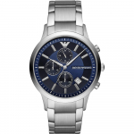 Emporio Armani Ajalooline Kollektsioon Sinise sihverplaadiga Metallist Meeste Kvarts Kronograaf AR11164 sinine
