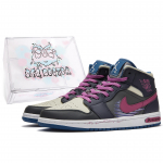 Jordan Air Jordan 1 Da Vinci Custom, Karbiga, Phantom Polsterdus Libisemisvastased K&otilde;rged Vintage Korvpallijalatsid Naistele DQ8423-014(TeamM--BOX) 36.5