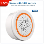 NEO Tuya ZigBee 3-in-1 Heli- ja Valgusandur Sisseehitatud 90dB Sireenalarm Smart Home Alarmisensor Kaugjuhtimine SmartLife APP Vajalik Hub