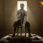 R&uuml;nnak Titanile: Shingeki no Kyojin Reiner Braun Toolistseen Kuju P&uuml;stol Suus Asend Anime Kogutav Kuju M&auml;nguasjad Armsad Kingitused No box gray