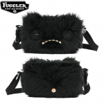 Fugglers Pehmed m&auml;nguasjad Crossbody kott Fuggler Mr Buttons Screech Must Koletis T&auml;idisega Pehmed &Otilde;lakotid S&uuml;nnip&auml;evanukud Kingitused