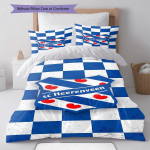 SC Heerenveen ,Muster Voodipesu Tekikomplekt Tekikate Padjap&uuml;&uuml;r Kodu Kaunistus S&uuml;nnip&auml;evakingitus (1 * tekikott + 2 * padjap&uuml;&uuml;ri, ilma s&uuml;damikuta) 135x200cm