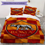 A.S. Roma Mustriga Voodipesu Tekikott Padjap&uuml;&uuml;r Kodu Kaunistus S&uuml;nnip&auml;evakingitus (1 * tekikott + 2 * padjap&uuml;&uuml;ri ilma s&uuml;damikuta)01 135x200cm