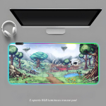 Terraria hiirematt RGB m&auml;nguri hiirematt Lauamatt HD m&auml;nguri suur LED-valgustusega XXL hiirematid RGB600x300x3mm