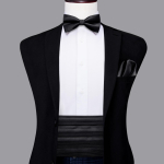 Hi-Tie Meeste Cummerbundid Vintage Formaalne Jacquard Pailey Libliklips Taskur&auml;tik Mansetin&ouml;&ouml;bid Cummerbundi V&ouml;&ouml; Korsett Meestele Pulmadeks Promiks white