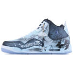 Jordan Courtside 23 Concord Bambus Pilve Nahk Keskmise k&otilde;rgusega Vintage Korvpallijalatsid Meeste Valge Sinine Must AR1000-104(Team68-) 43