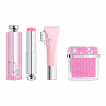 DIOR Lummav roosakas p&otilde;sepuna + P&otilde;sepuna pulk + Želeeline huulel&auml;ige Meigikomplekt, Selge ja loomulik, Elavdava v&auml;rviga 4,4g+6g+10ml punane