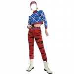JoJo veider seiklus Kuldne tuul Giorno Giovanna Cosplay kost&uuml;&uuml;m Halloweeni jaoks XL