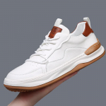 Meeste vabaajajalatsid Uue disainiga jalan&otilde;ud Mood Mugavad hingavad jooksujalatsid Kerged sport, kulumiskindlad Zapatillas Hombre 38 valge