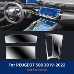 TPU Kaitsekile Peugeot 508 2019-2022 Interj&ouml;&ouml;ri Kriimustusvastane L&auml;bipaistev Kleebis Set valge