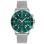 Hugo Boss 1513905 Admiral Kronograaf Rohelise sihverplaadiga Meeste k&auml;ekell 46mm roheline