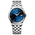 LONGINES Military Flag Series Automaatne Mehaaniline Liikumine 30 Meetrit Veekindel Sinine Ketas Roostevabast Terasest Korpus Roostevabast Terasest Rihm L4.984.4.98.6 sinine