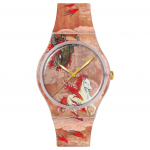 SWATCH HOBUSEAASTA Seeria Yun Yun Piire &uuml;letav Kvartsmehhanism Unisex &Scaron;veitsi Kell 41mm V&auml;rviline Ketas Pol&uuml;meer&uuml;mbris Silikoonrihm SUOZ369 kvarts