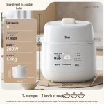 Bear 1L elektriline aeglane pliit CN pistikuga (adapter kaasas)
