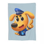 &Scaron;erif Labradori Tekk Pehme Soe Flanell Visketekk Pl&uuml;&uuml;s Voodi Elutuba Piknik Reisimine Kodu Diivan Size: 130*170cm, Weight: 320 GSM