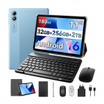 ExcitPower T70 11 90Hz WiFi Tahvelarvuti 32GB+256GB Android 16 8000mAh N&auml;otuvastus GPS sinine