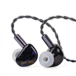 LINSOUL Kiwi Ears Cadenza 10mm ber&uuml;lliumist d&uuml;naamilised HiFi k&otilde;rvaklapid pistiku ja eemaldatava kaabliga In-Ear 0.78mm 2-pin (Lilla) lilla