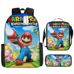 Super MARIO 3-osaline seljakotikomplekt l&otilde;unakarbi ja pliiatsitopsiga lastele ja &otilde;pilastele